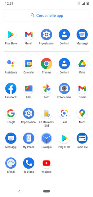 Seleziona Impostazioni