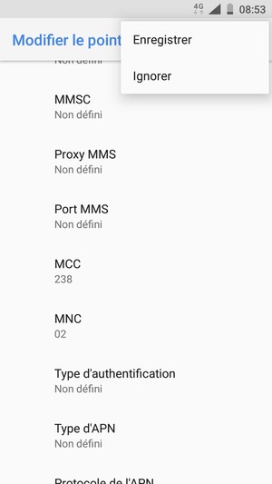 Sélectionnez Enregistrer