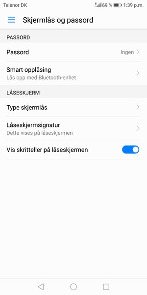 Velg Passord