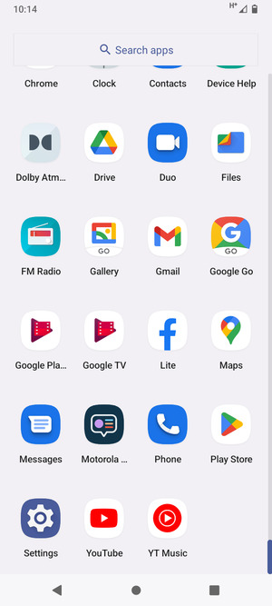 Scroll to and select Settings