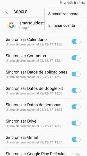 Seleccione Sincronizar ahora