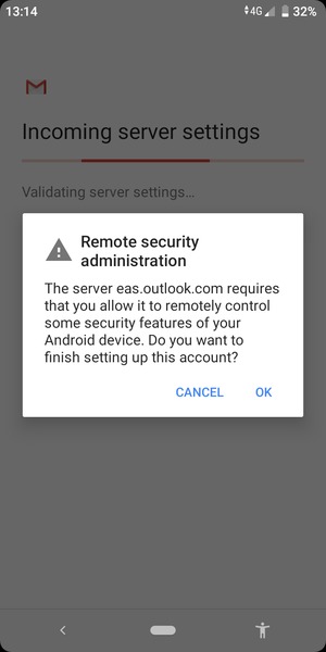 Select OK
