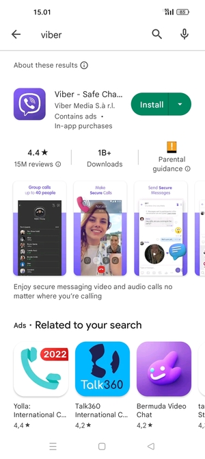 Select the app