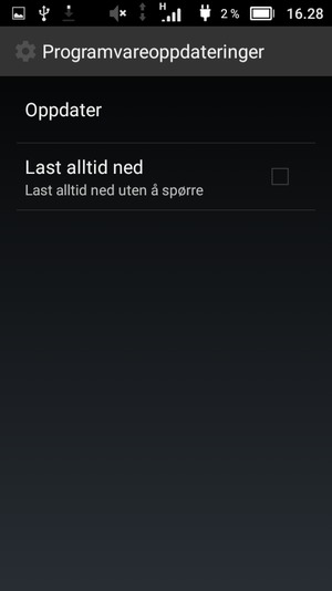 Velg Oppdater