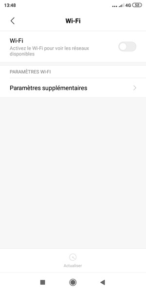 Activer le Wi-Fi