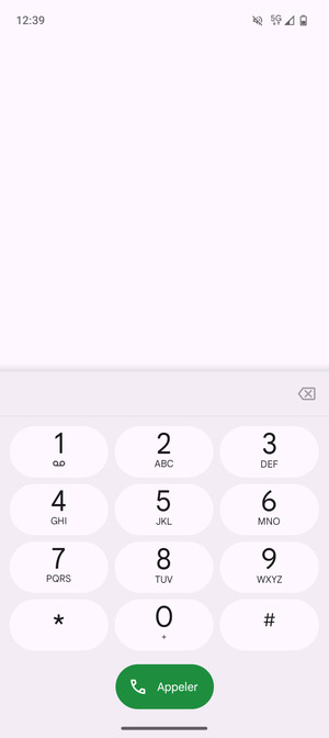 Appuyez longuement sur le numéro 1