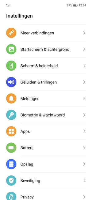 Om uw schermvergrendeling te activeren, ga naar het Instellingen-menu en selecteer Biometrie & wachtwoord