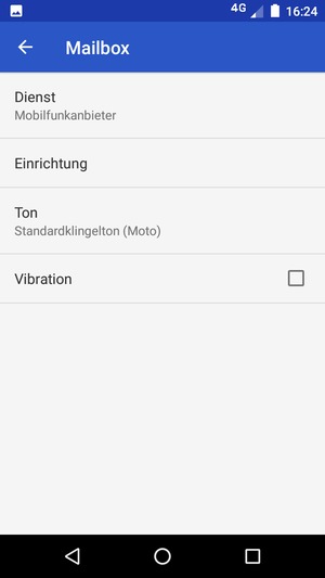 Wählen Sie Einrichtung