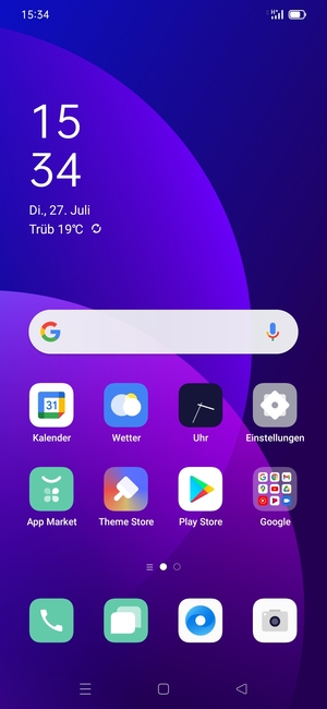Wählen Sie Einstellungen