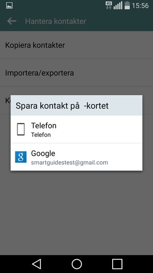 Tryck på ditt Google-konto