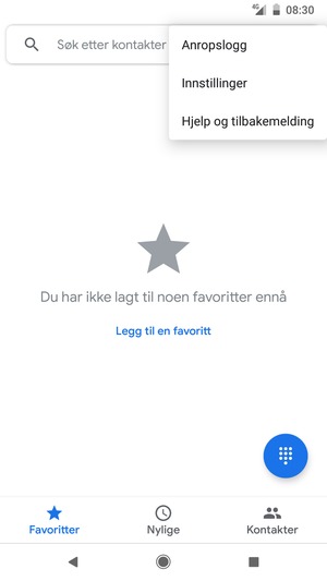 Velg Innstillinger