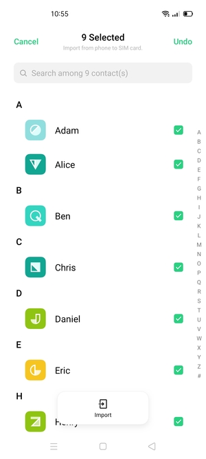 Select Import