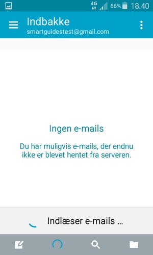 Din Gmail/Hotmail er klar til brug