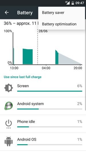 Select Battery saver