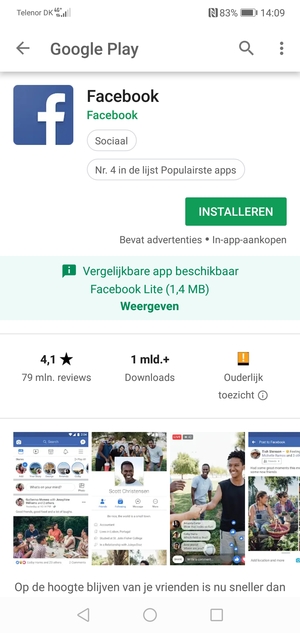 Selecteer INSTALLEREN