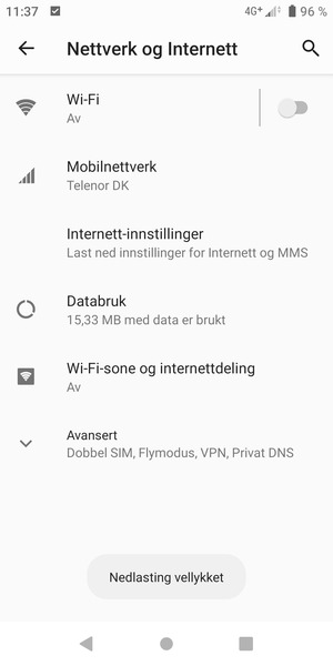 Velg Mobilnettverk