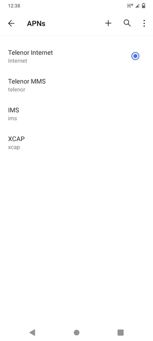 El teléfono ha sido configurado para MMS