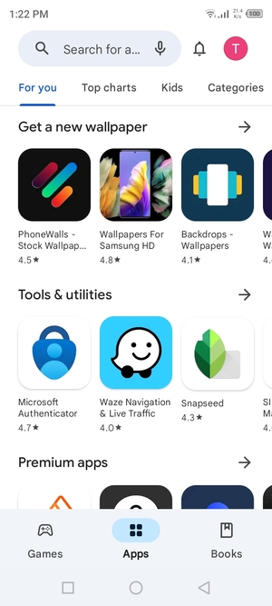 Select the Search bar