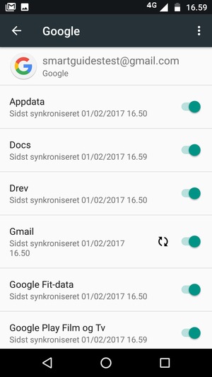 Vælg Menu-knappen