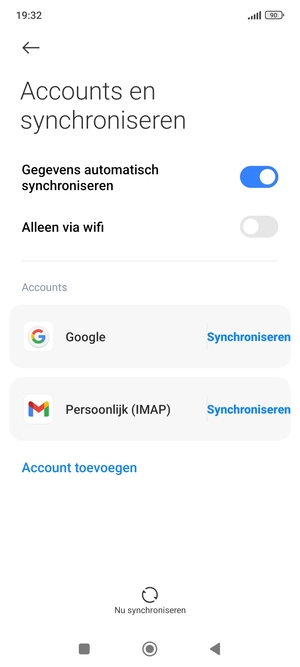 Selecteer Google