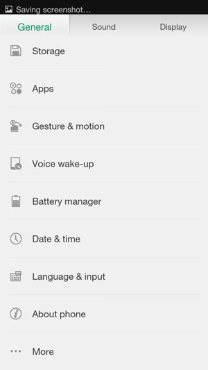 Scroll to and select About phone