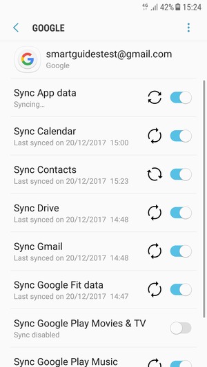Your contacts from Google will now be synced to your Galaxy