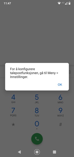 Hvis personsvar ikke er innstilt, velg OK