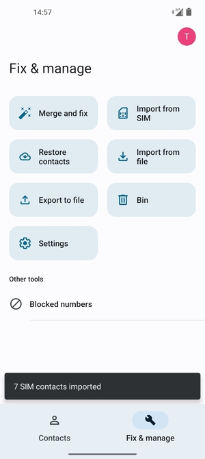 Your contacts will be saved to your Google account and saved to your phone the next time Google is synced.