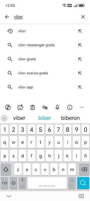 Inserisci il nome dell'app e seleziona Ricerca