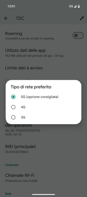 Seleziona la tua opzione preferita