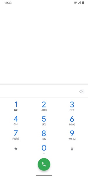 Presione y mantenga pulsado el número 1