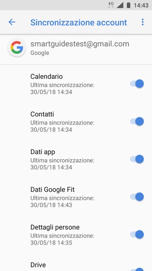 Seleziona il tasto Menu