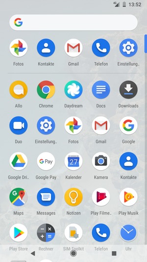 Wählen Sie Einstellungen