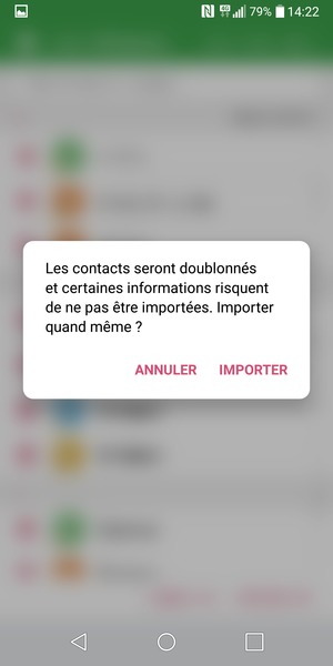 Sélectionnez IMPORTER