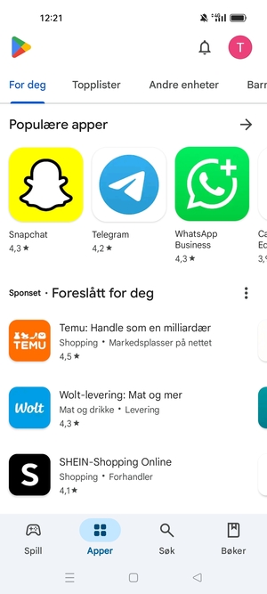 Velg Søk