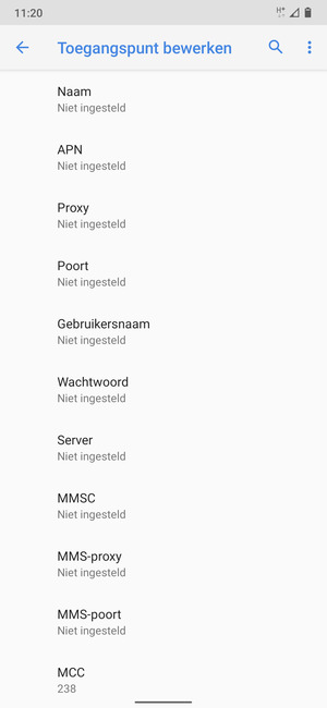Voer mms-gegevens in