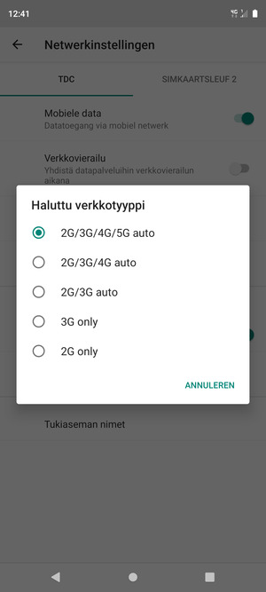 Selecteer uw voorkeursoptie