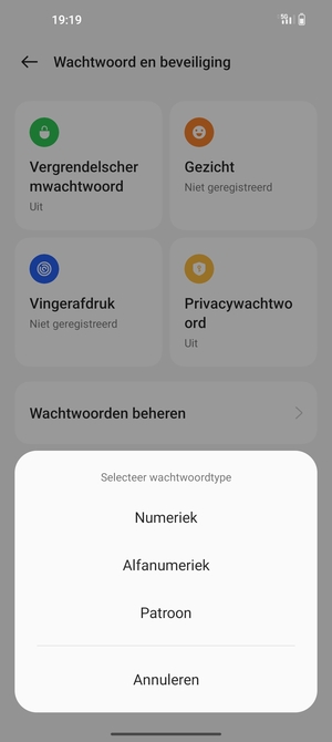Selecteer Patroon
