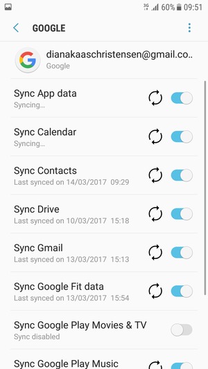 Your information will be synchronised