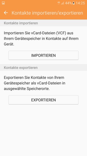 Wählen Sie IMPORTIEREN