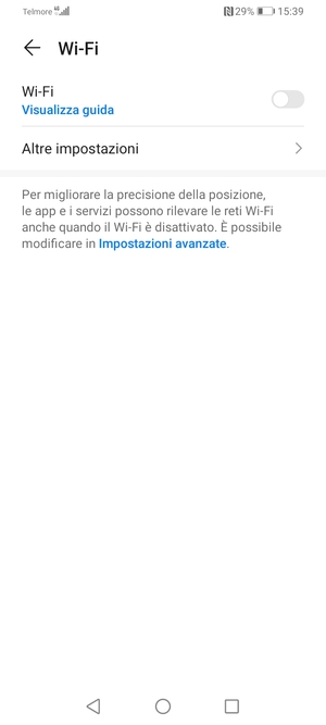 Attiva Wi-Fi