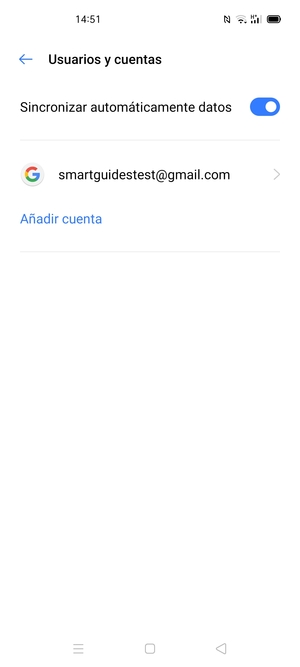 Seleccione su cuenta Google