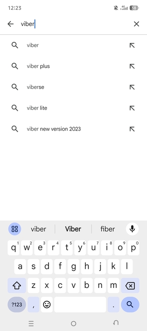 Enter the app name and select Search