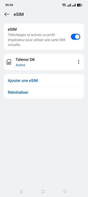 Votre eSIM est maintenant activée