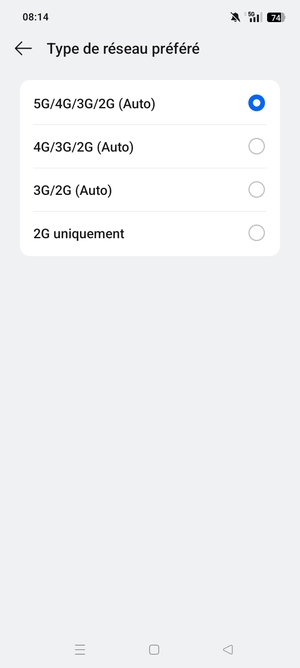 Sélectionnez votre option préférée