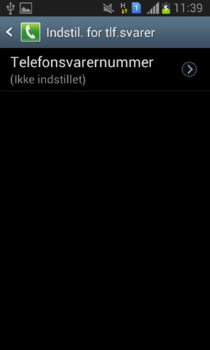 Vælg Telefonsvarernummer