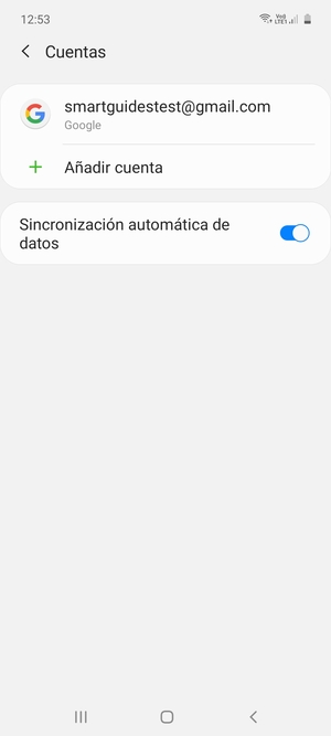Seleccione su cuenta Google