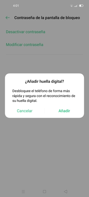 Seleccione la opción deseada