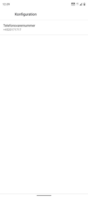 Vælg Telefonsvarernummer