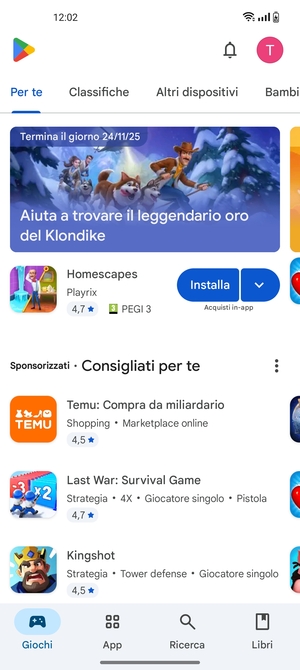 Seleziona Ricerca